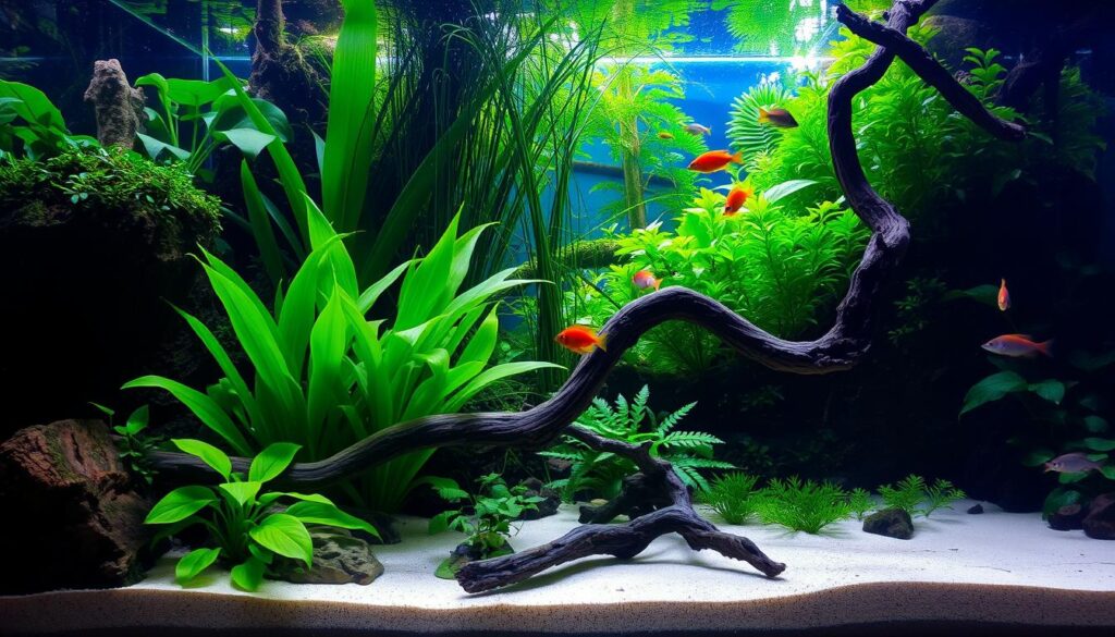 Amazonian aquascape layouts