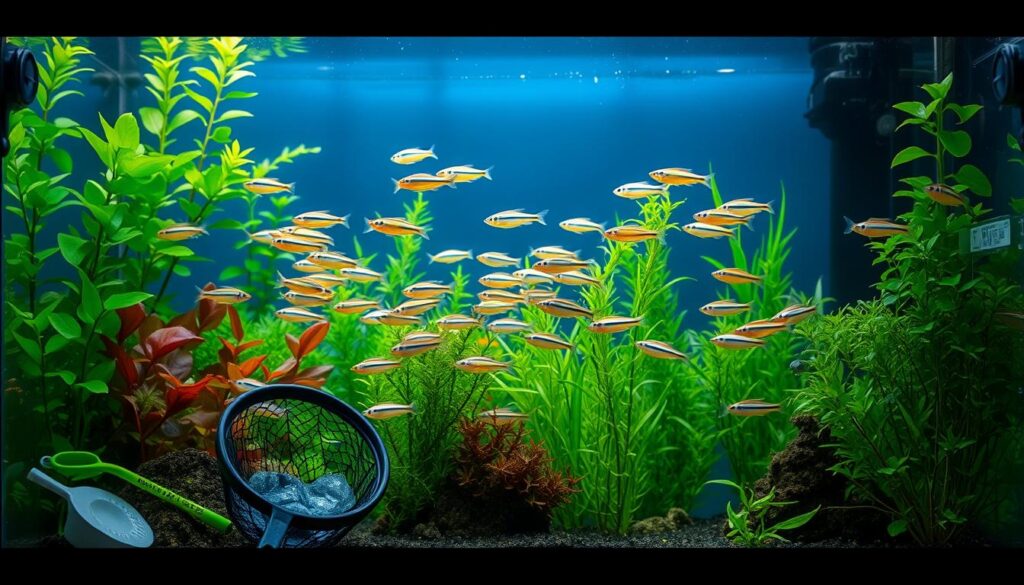 Glowlight tetra aquarium maintenance