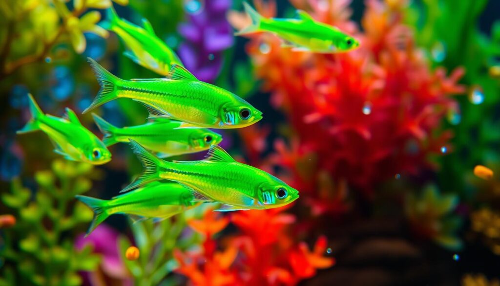 Green neon tetra diet