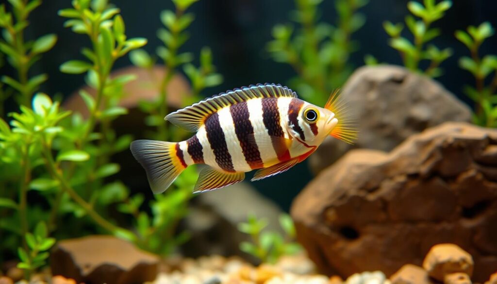 Three-Striped Dwarf Cichlid