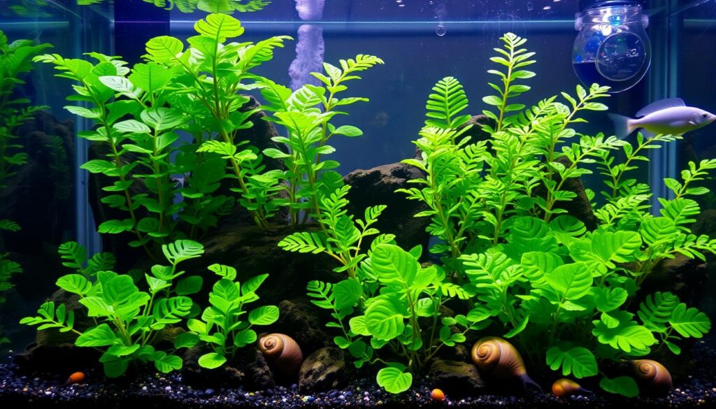 Cryptocoryne Wendtii growth in aquarium