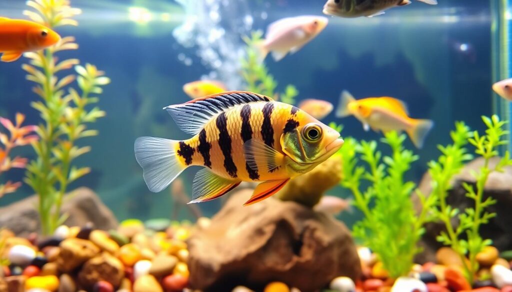 Hongslo's Dwarf Cichlid behavior in community tank