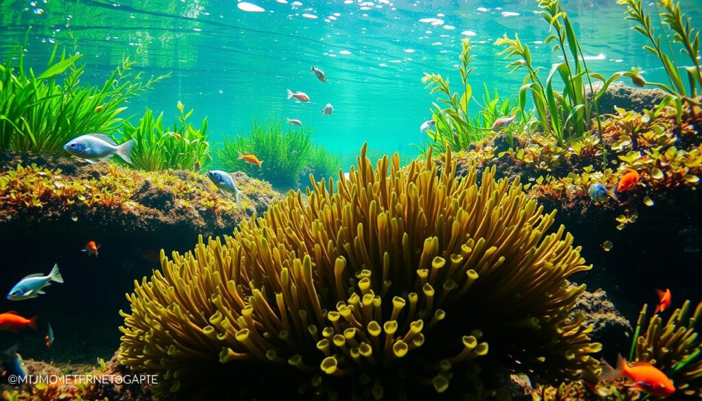 Hornwort aquatic plant in natural habitat