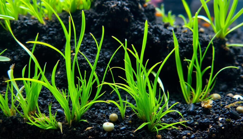 Nutrient-rich soil for Dwarf Hairgrass