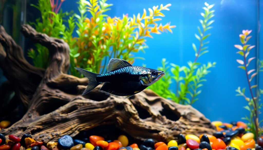 Black Skirt Tetra in aquarium