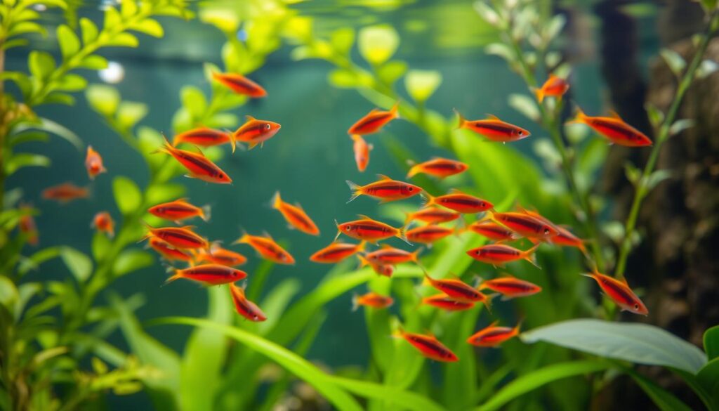 Flame Tetra schooling behavior