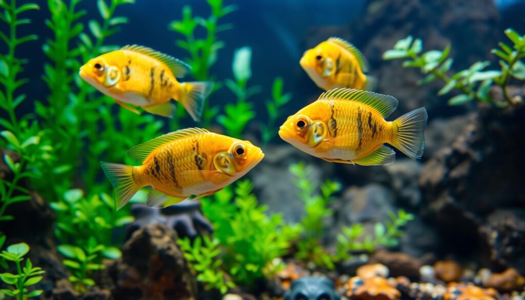 Golden-Headed Dwarf Cichlid health check