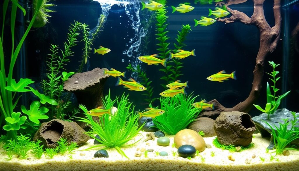 Green Fire Tetra breeding setup