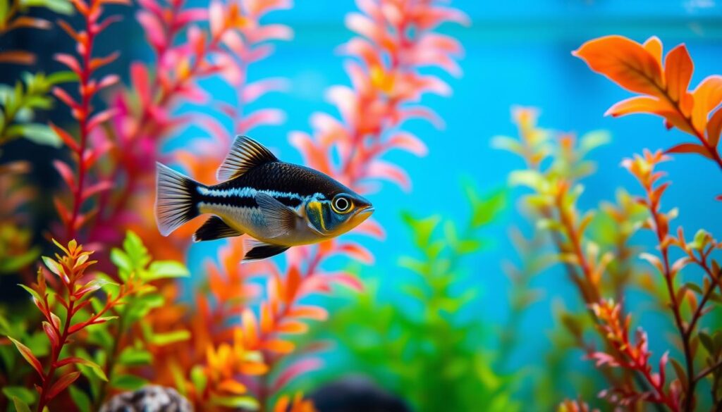 Penguin Tetra feeding